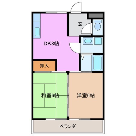 ルシェル名張の物件間取画像